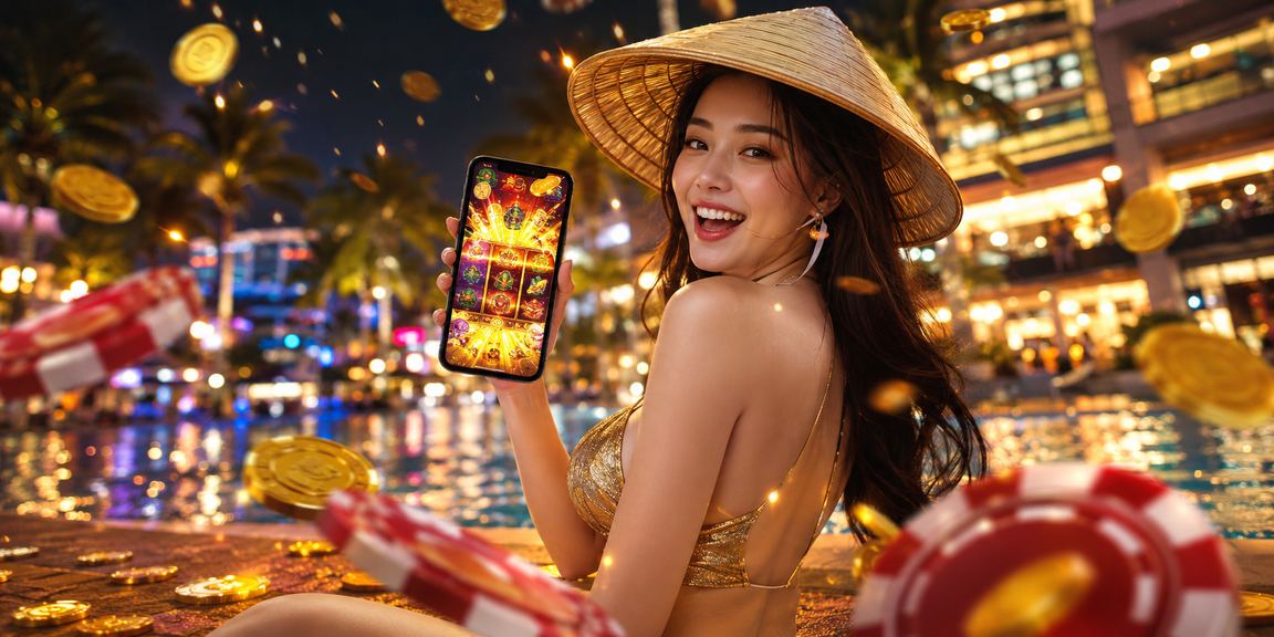 Chơi slot game tại Phú Quốc với nón lá Việt Nam